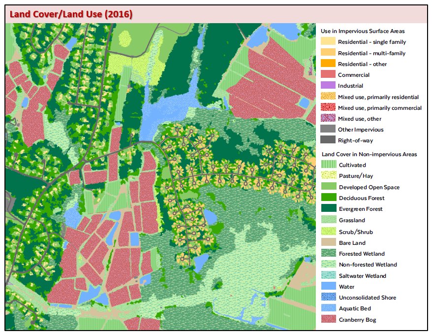 Official local 2016 land cover/land use sample with the original classification legend.
