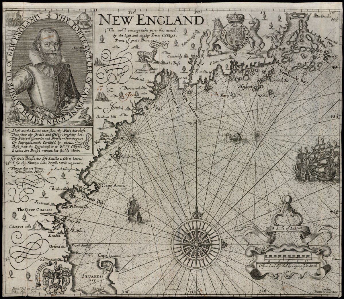 New England : the most remarqueable parts thus named by the high and mighty Prince Charles, prince of great Britaine