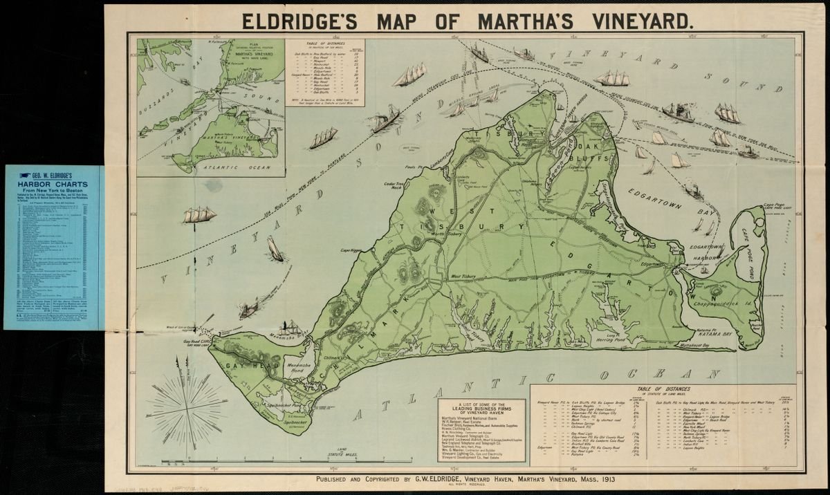 Eldridge's map of Martha's Vineyard
