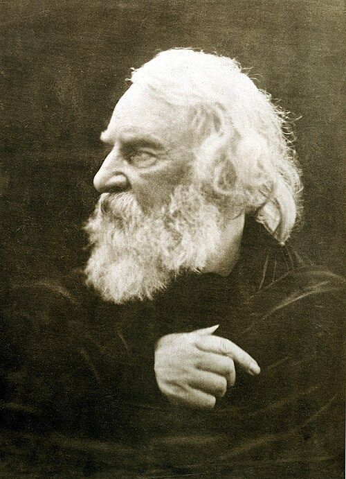 Portrait of Henry Wadsworth Longfellow.