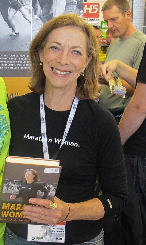 Kathrine Switzer at the 2011 Berlin Marathon expo.