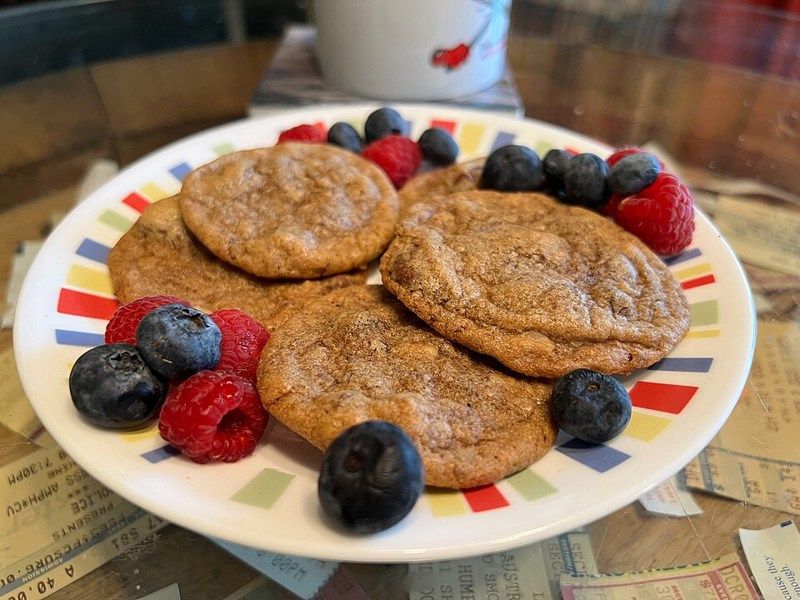 Chocolate chip cookies made from the original Toll House recipe associated with Ruth Wakefield. This is a food photograph, not a portrait.